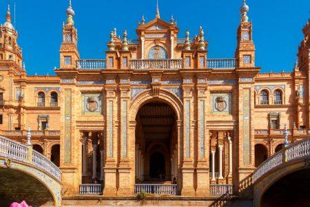 Spain Square or Plaza de Espana in Seville