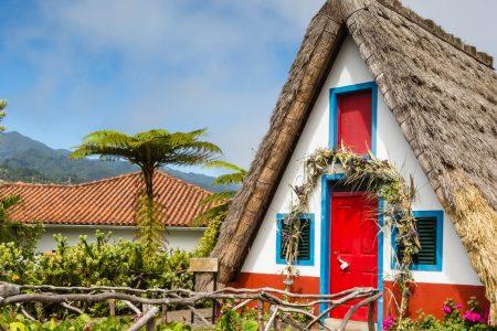 Traditional rural house in Santana village, Madeira, Portugal