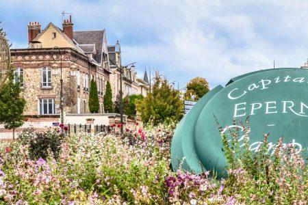 Epernay, the Capital of Champagne, in France