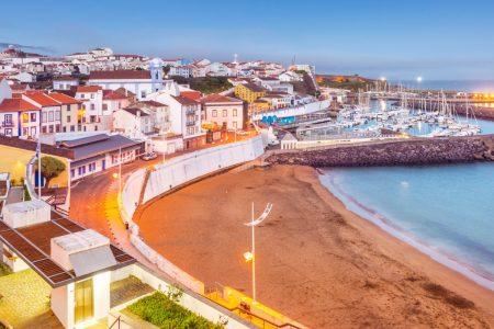 View of Angra do Heroísmo, Azores, Portugal