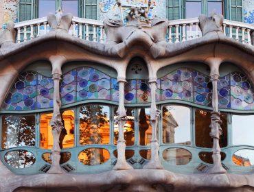 Detail of Casa Batlló, Barcelona, Spain