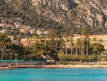 Seaside view of Beaulieu, a village in south France