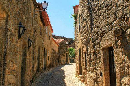 Street view of the village of Sortelha, Portugal